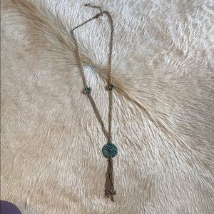 Gold and turquoise necklace